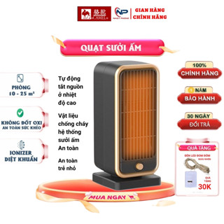 Quạt sưởi CAMEL, Máy sưởi mini 500W sưởi ấm nhanh an toàn cho bé sử dụng trong không gian lên đến 20m2