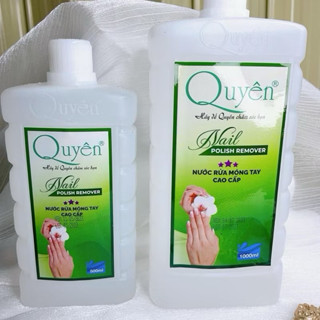 Nước tẩy rửa sơn móng tay Quyên XANH, axeton lau sơn thường , axiton dùng để ủ phá sơn gel