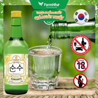 Rượu Soju Soonsu Margarita Zero Sugar 360ml ALC 12% – Vị Margarita Tươi Mát Không Đường từ Hàn Quốc