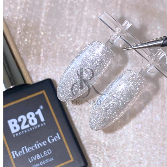 Sơn Nhũ Flash B281 Siêu Sáng Vàng Bạc - Sori Nail