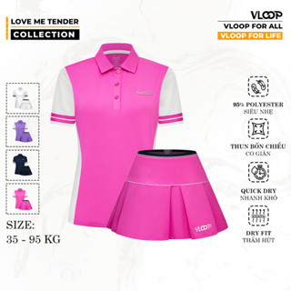 Set Đồ Pickleball VLOOP Love Me Tender, Bộ Đồ Thể Thao Nữ Pickleball Thời Trang Form Siêu Chuẩn