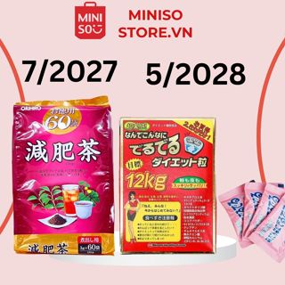 COMBO trà giảm mỡ bụng Genpi, Giảm cân 12kg Minami Healthy Foods của Nhật Bản, date mới 2028