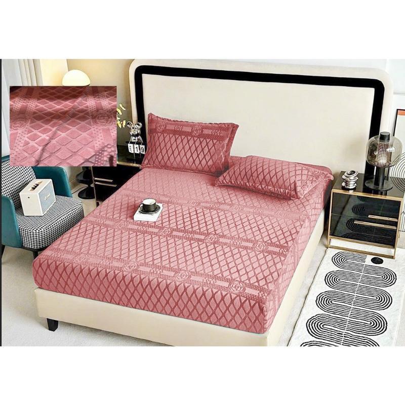 Bộ Ga Gối Nỉ Nhung Coco ( Gồm 1 Ga Và 2 Vỏ Gối )