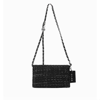  Túi xách nữ thiết kế GILAN Uri bag chất dạ phối da cao cấp 