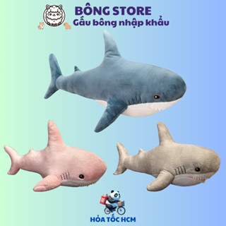 Gấu bông Cá Mập bông dài 1m vô tri dễ thương mềm mại đáng yêu Thú nhồi bông cao cấp Quà tặng Gấu Bông Cute - Bông Store