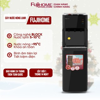 Cây nước nóng lạnh bình âm nhập khẩu Fujihome tiết kiệm điện, bình tủ máy nước nóng lạnh bình hút