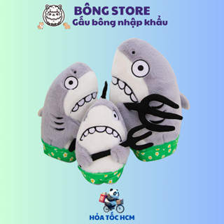 Gấu bông Cá Mập Quần Hoa Đinh Ba dễ thương mềm mại đáng yêu Thú nhồi bông cao cấp Quà tặng Gấu Bông Cute - Bông Store