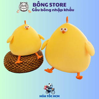 Gấu bông Gà Vàng Béo Ú Nu gà con dễ thương mềm mại đáng yêu Thú nhồi bông cao cấp Quà tặng Gấu Bông Cute - Bông Store