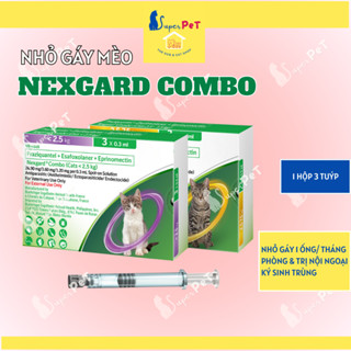 1 Tuýp Thuốc Trị Rận Cho Mèo NEXGARD COMBO, Thuốc Nhỏ Gáy Cho Mèo, Thuốc Nhỏ Gáy Mèo – Superpet