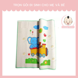 Tấm lót cao su non (thảm nước / chiếu mát) chống thấm tốt cho bé size 90 x 60 cm