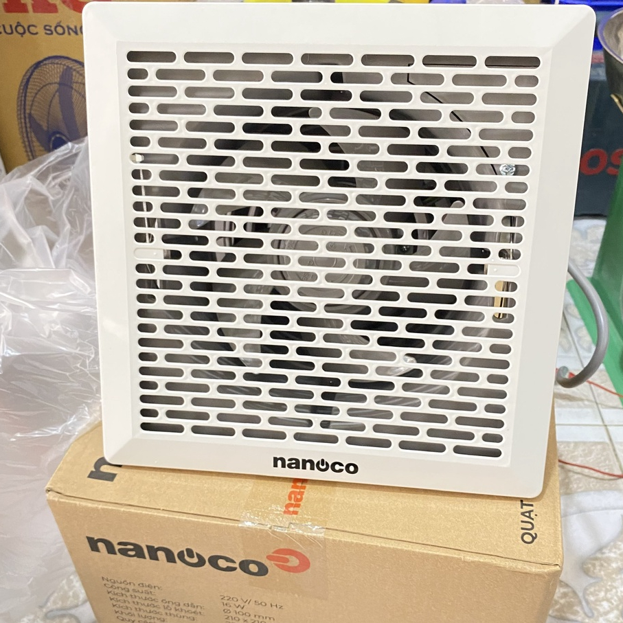 Quạt hút NANOCO âm trần dùng ống dẫn NCV1520-C 16W, NCV2020-C 18W