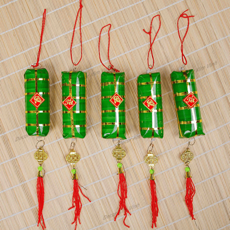 Dây Treo Bánh Tét Nhí DAY65 Trang Trí Decor Tết giá bán 1 dây