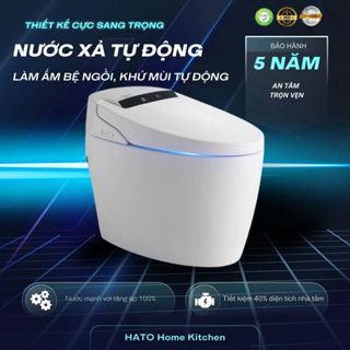  Bồn Cầu Thông Minh HATO HT1 Toilet Điện Tử Bệ Xí Bồn Tiêu Bồn Cầu Xịt Nước Tự Động Bệ Vệ Sinh Sưới Nhiệt 