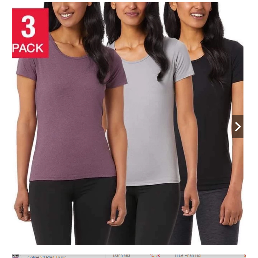Set 3 áo thun nữ DEGREE 32 COOL chính hãng (Sale Costco Mỹ)