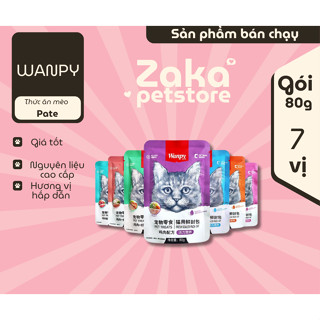 Pate Wanpy cho mèo 80g - Pate mèo 7 vị hấp dẫn