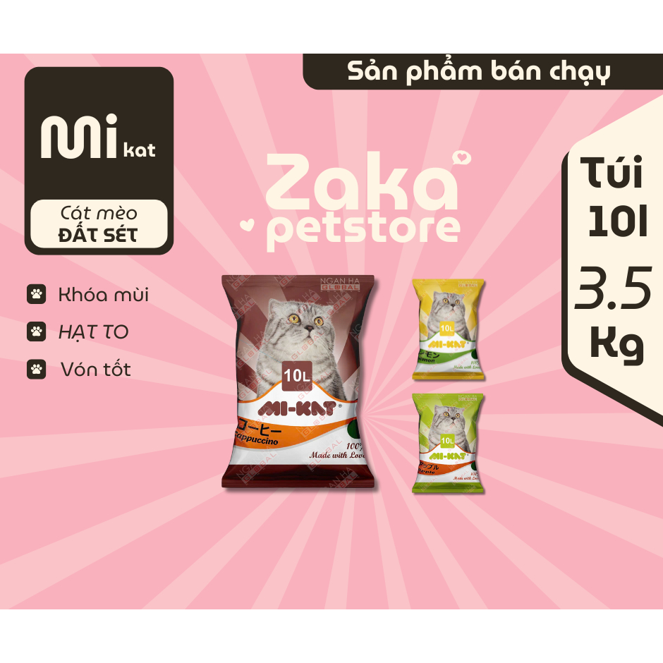 Cát vệ sinh cho mèo MIKAT 10L