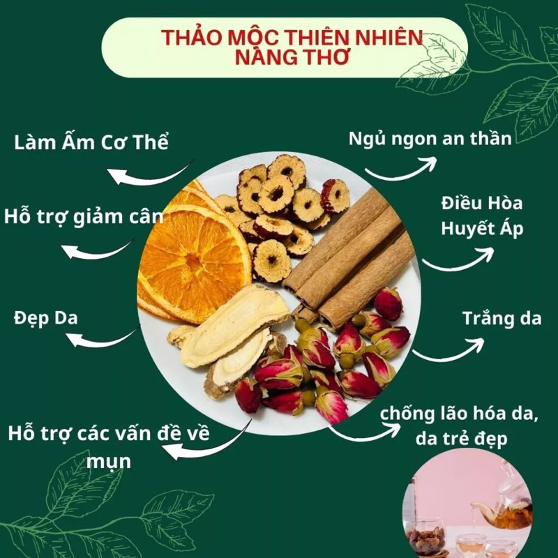 100 gói TRÀ CAM QUẾ - NỤ HỒNG T22