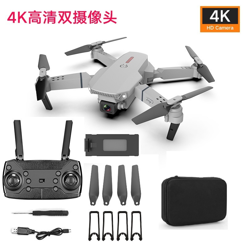 Drone E88 Mini Camera 4k Folding Drone Được trang bị Camera kép 4k - Điều khiển từ xa Camera lai. | BigBuy360 - bigbuy360.vn