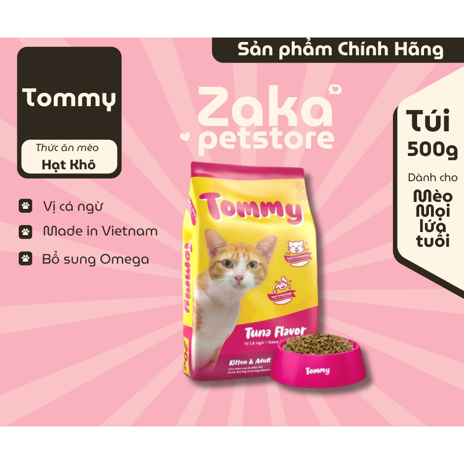 Thức ăn mèo Tommy 500g