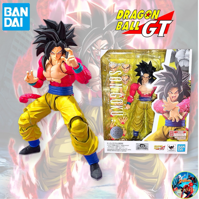 Mô Hình SHF Goku Super Saiyan 4 Son Goku SSJ4 Dragon Ball Chính Hãng BANDAI