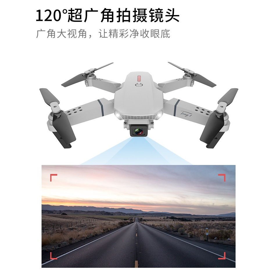 Drone E88 Mini Camera 4k Folding Drone Được trang bị Camera kép 4k - Điều khiển từ xa Camera lai. | BigBuy360 - bigbuy360.vn