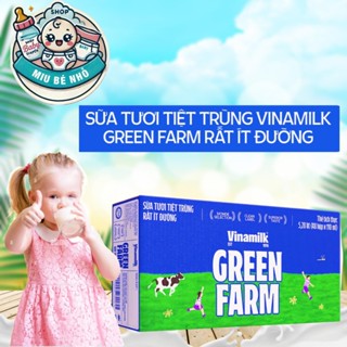[DATE T05-2026] Thùng 48 hộp 180ml - Sữa tươi tiệt trùng Vinamilk Green Farm rất ít đường ( Phù hợp cho trẻ từ 1 tuổi)
