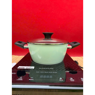 NỒI VÂN ĐÁ HOA CƯƠNG 20CM GREEN COOK -