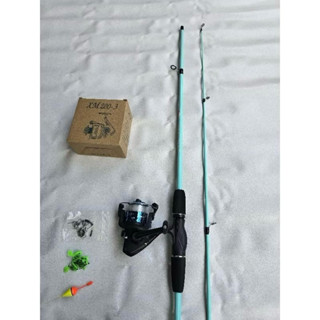  Bộ Combo Cần Câu Lure Sói Xanh Kèm Máy YF200 Và Phụ Kiện Đầy Đủ- Combo Cần Câu Giá Rẻ Học Sinh 1m65 1m8 2m1 Đồ Câu Tuấn 