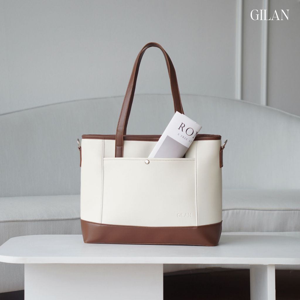Túi tote nữ GILAN Coco Bag (3 màu) - túi da size lớn có thể đựng Laptop, A4 cho nàng đi làm, đi học
