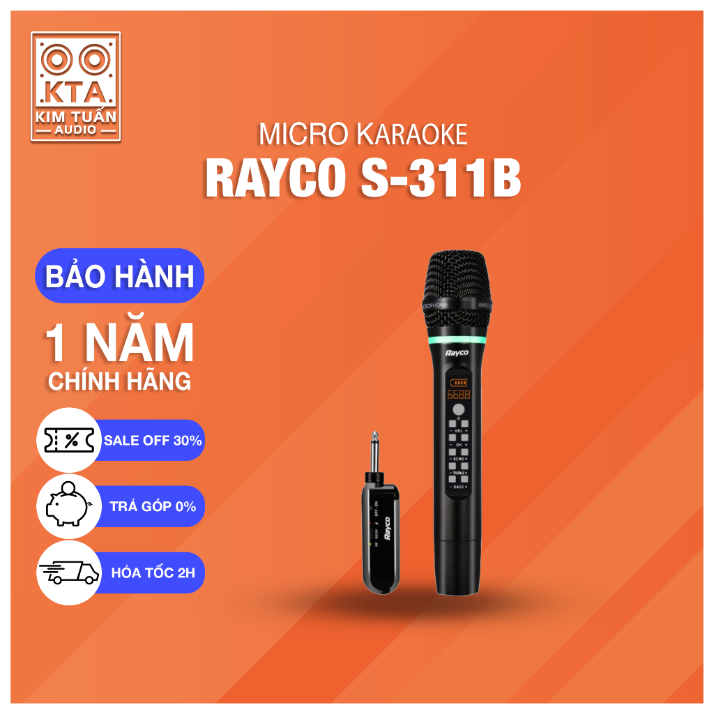 Micro không dây Rayco S311B bảo hành 12 tháng hàng chính hãng 100%
