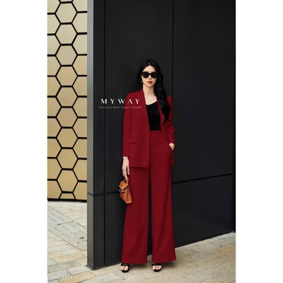 Set Áo Vest Quần Công Sở Nữ MY WAY Sang Trọng Qúy Phái 5MVB0281w - 1MQ01242w - DO0