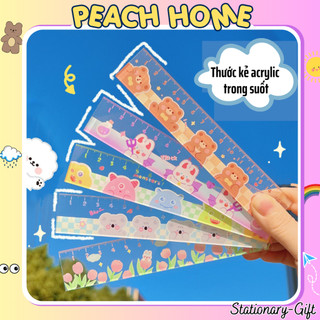  Thước Kẻ Nhựa Cứng Trong Suốt 15-18-20cm Họa Tiết Cute  20 Mẫu  Giá Rẻ   Cây Thước Nhựa Đo Độ eke 1k Peach Home 
