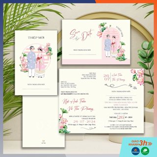 THIỆP CƯỚI CÓ PHONG BÌ - HT 948