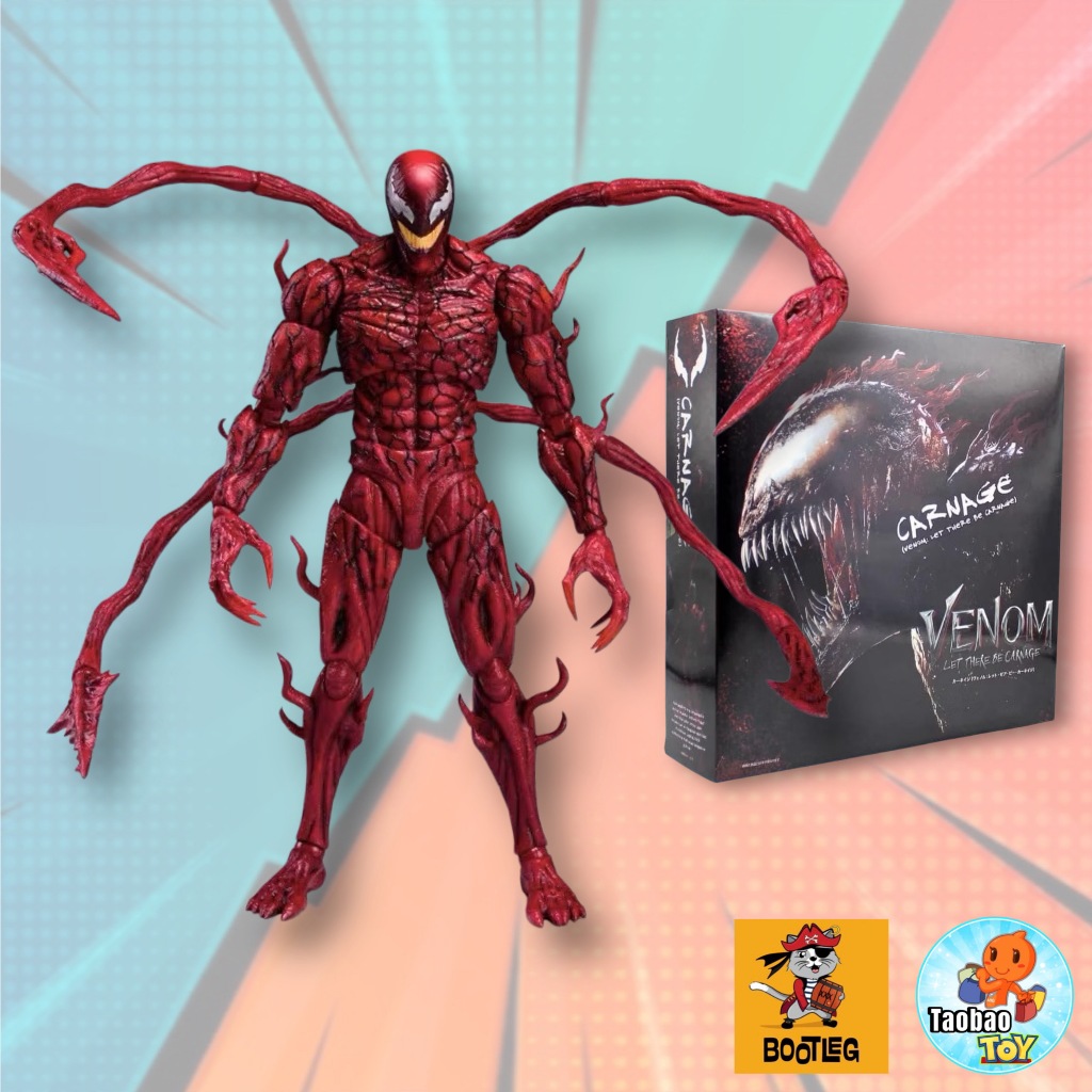 (Có Sẵn-Hỏa Tốc) Mô Hình SHF Carnage - Venom Let There be Carnage có Khớp di chuyển