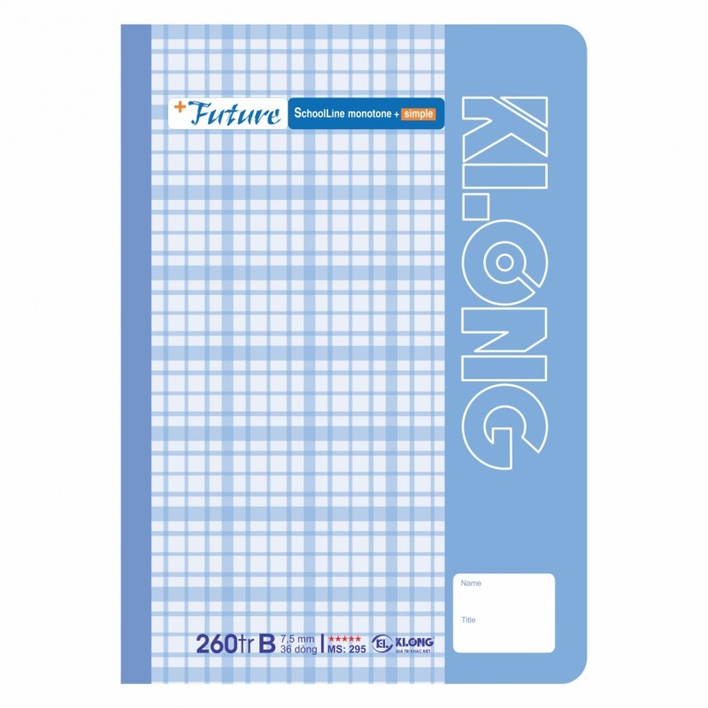 Vở kẻ ngang Future A4 260 trang MS 295