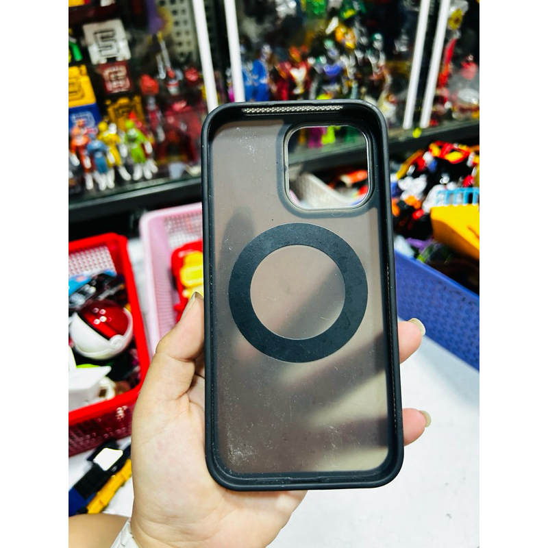 Ốp Chống Sốc Hỗ Trợ Sạc Từ Tính Kèm Giá Đỡ Lưng TORRAS UPRO Ostand Pro cho iPhone 15 Pro Max - Hàng 