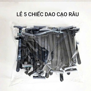 [ Quà tặng ]    5 Chiếc Dao Cạo Râu Cán Ngắn dùng 1 lần