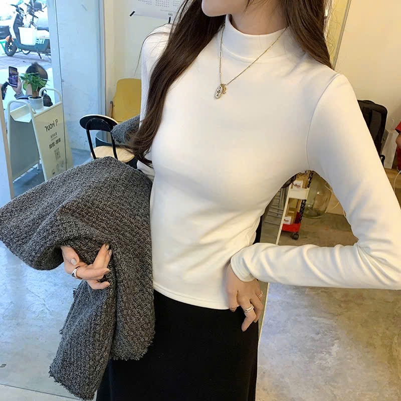 [LÓT LÔNG] Áo cổ 3p dài tay giữ nhiệt chất zip giữ ấm tốt Justdun A26 | BigBuy360 - bigbuy360.vn