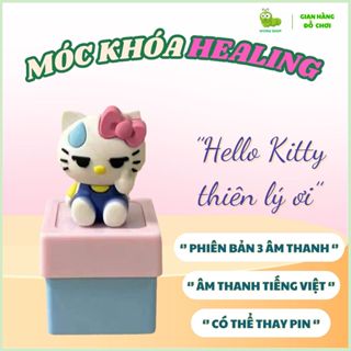 [ CÓ SẴN ] Móc Khoá Cute Bàn Phím Cơ HelloKitty Thiên Lý Ơi Có Đèn - Có Âm Thanh Quà Tặng Phụ Kiện Dễ Thương