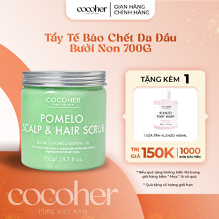   TẶNG ST  Tẩy Tế Bào Chết Da Đầu Bưởi Non COCOHER Size 700g Sạch Gàu Tóc Bồng Bềnh Chắc Khoẻ 