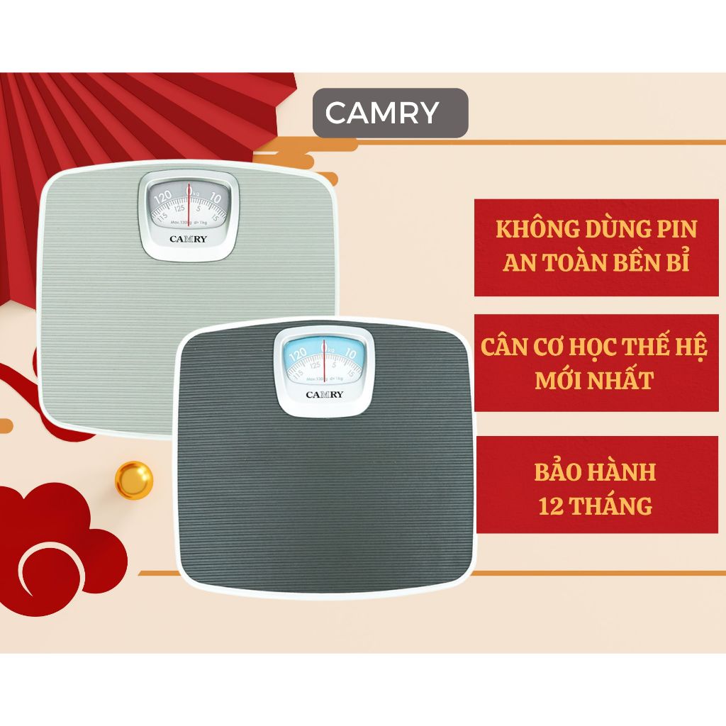 Cân sức khỏe cơ học cao cấp Camry cho gia đình-Hàng nhập khẩu