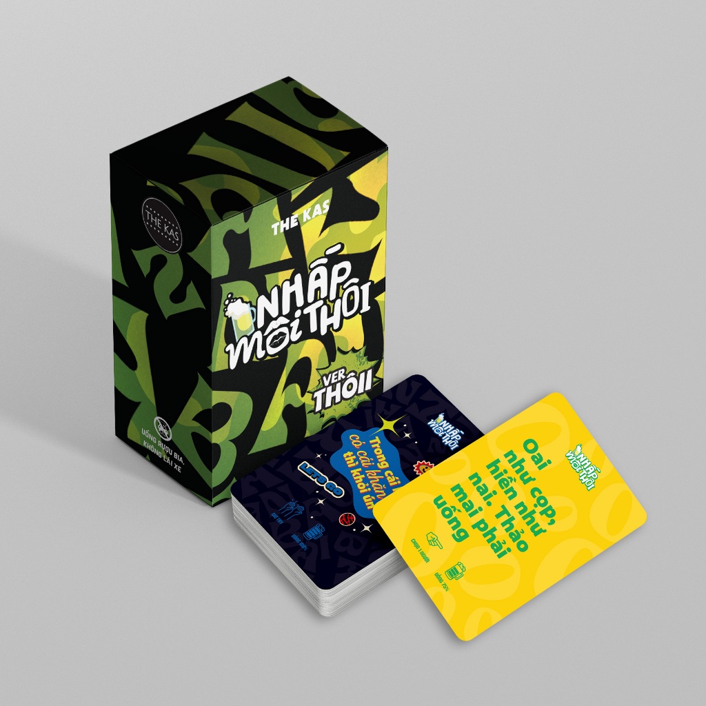 Bộ Bài NHẤP MÔI THÔI – Drinking Game 70 Lá, Board Game Tiệc Nhậu Cực Vui Cho Nhóm Bạn Bè Party
