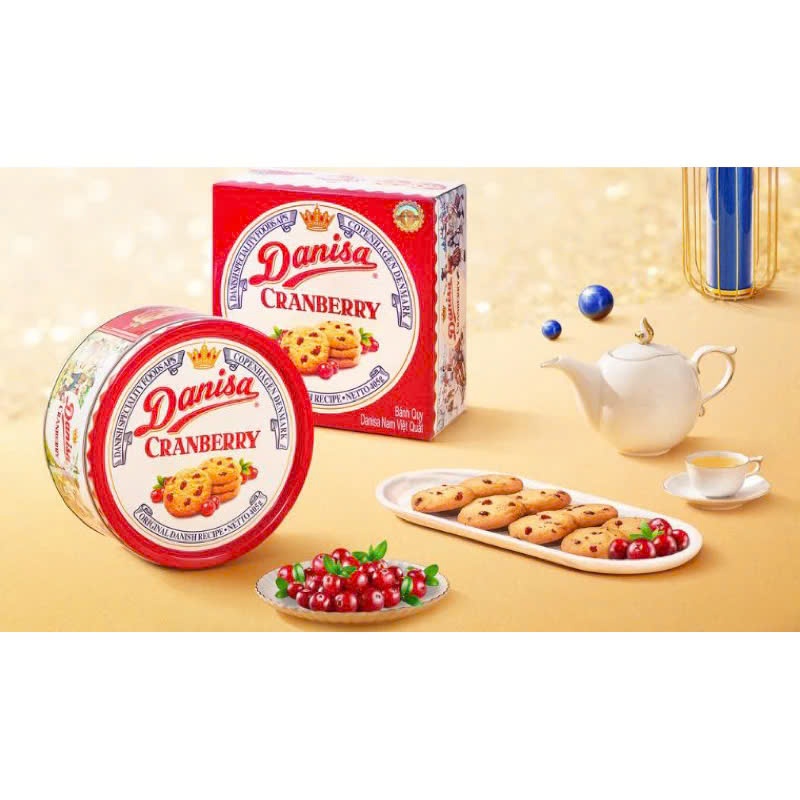 Bánh Danisa Cranberry nam việt quất hộp 607g