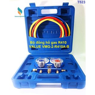 Bộ đồng hồ nạp gas R410 đôi VALUE VMG-2-R410A-B