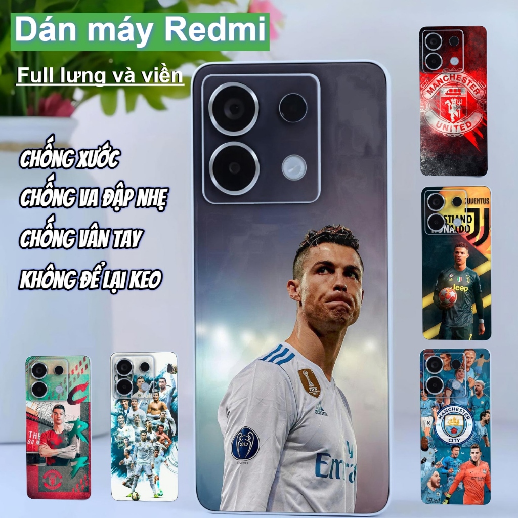 Miếng dán Skin Mặt lưng sau full viền Xiaomi Redmi Note 13 Pro 5G , 12 Turbo ,K70 Pro , K40 Pro K50 