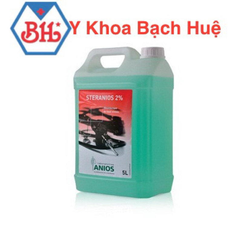 Dung dịch sát khuẩn Steranios 2% can 5 lít, dung dịch vệ sinh dụng cụ Steranios 2%