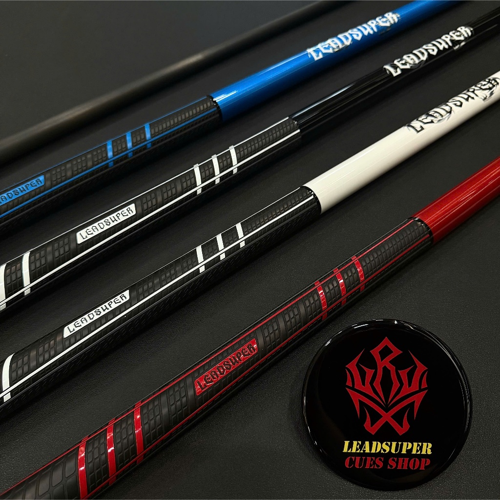 [LEADSUPER BILLIARDS SHOP] Cơ/Gậy Bida Lỗ Leadsuper Dragon Ngọn Công Nghệ Carbon Black Power