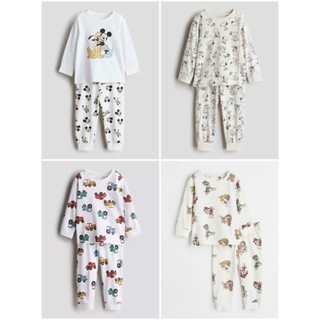 Set bộ quần áo cotton bé trai HM Auth