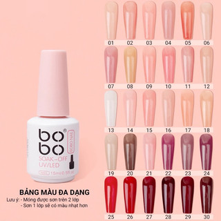Sơn gel thạch Bobo - chọn lẻ mầu