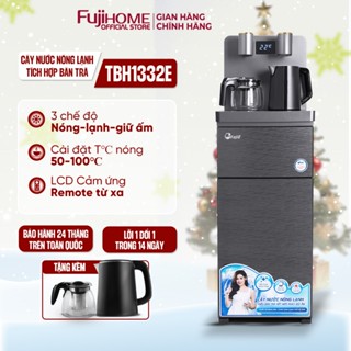 Cây nước Bàn pha Trà, Cafe nóng lạnh FUJIE, cây nước nóng lạnh bình hút âm điều khiển từ xa cài đặt nhiệt độ sôi